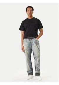 Versace Jeans Couture T-Shirt 80GAHE09 CJ00E Czarny Regular Fit. Kolor: czarny. Materiał: bawełna #3