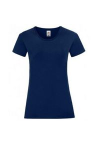 FRUIT OF THE LOOM - T-shirt Damski Iconic 150. Kolor: niebieski