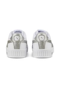 Trenerzy damscy Puma Carina 2.0 Distressed. Kolor: biały, szary, wielokolorowy. Sport: turystyka piesza
