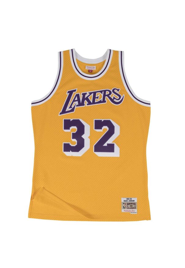 Mitchell & Ness - Koszulka Nba Los Angeles Lakers Magic Johnson. Kolor: żółty. Sport: koszykówka