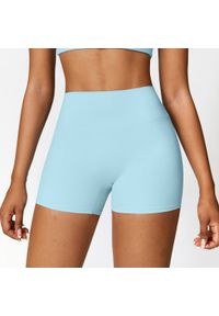 Intica - Krótkie legginsy sportowe z wysokim stanem i oddychającym materiałem Betsi. Stan: podwyższony. Kolor: brązowy. Materiał: materiał. Długość: krótkie. Sport: fitness #9