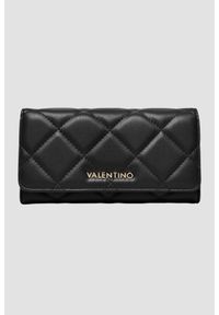 Valentino by Mario Valentino - VALENTINO Czarny pikowany portfel Ocarina. Kolor: czarny