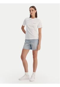 Calvin Klein T-Shirt Calvin Klein-Lv047E809G Yaa LV047E809G Biały Classic Fit. Kolor: biały. Materiał: bawełna #4