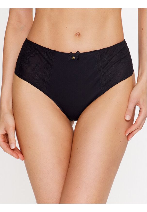 SELMARK - Selmark Figi klasyczne z wysokim stanem Penelope 31003 Czarny. Stan: podwyższony. Kolor: czarny. Materiał: syntetyk