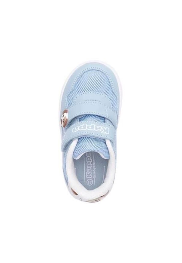 Buty do chodzenia niemowlęce Kappa Pio JR. Zapięcie: rzepy. Kolor: niebieski, wielokolorowy, biały. Materiał: syntetyk, tkanina, materiał. Szerokość cholewki: normalna. Sport: turystyka piesza