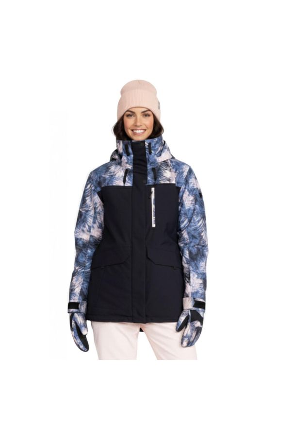 Kurtka narciarska damska Roxy Dawnrae Parka. Kolor: niebieski. Materiał: poliester. Sezon: zima. Sport: narciarstwo