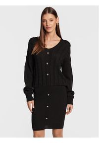 Rinascimento Sukienka dzianinowa CFM0010912003 Czarny Regular Fit. Kolor: czarny. Materiał: syntetyk #1
