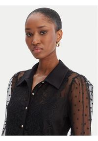 Morgan Koszula 261-TMUSIC Czarny Regular Fit. Kolor: czarny. Materiał: syntetyk #4