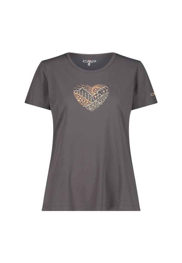 Koszulka damska turystyczna CMP 38T6656. Kolor: brązowy. Sport: turystyka piesza