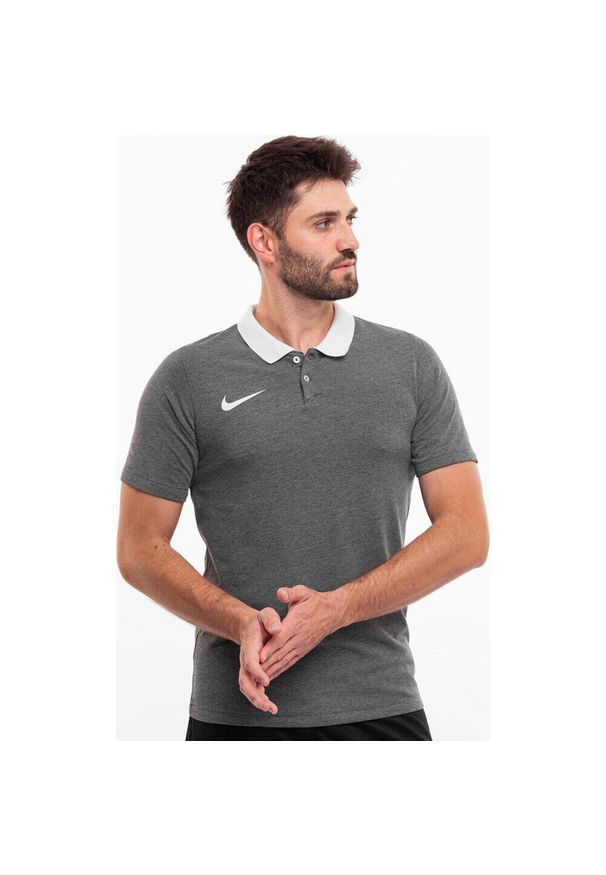 Koszulka sportowa męska Nike Dri-FIT Park 20 Polo. Typ kołnierza: polo. Kolor: szary. Technologia: Dri-Fit (Nike)