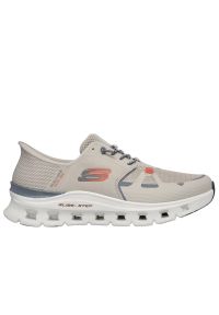 skechers - Buty męskie Skechers Slip-ins: Glide-Step Pro 232930TPOR - szare. Okazja: na co dzień. Zapięcie: sznurówki. Kolor: szary. Szerokość cholewki: normalna. Wzór: aplikacja. Model: Skechers Sport #1
