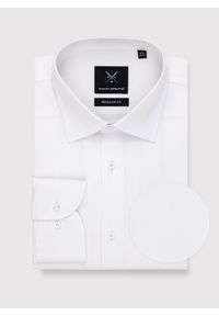Pako Lorente - PAKO LORENTE – Biała koszula męska z długim rękawem. Kolor: biały. Materiał: bawełna. Długość rękawa: długi rękaw. Długość: długie. Wzór: gładki #1
