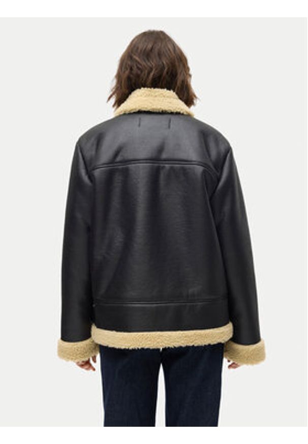 Vero Moda Kurtka z imitacji skóry Kay 10310165 Czarny Regular Fit. Kolor: czarny. Materiał: skóra
