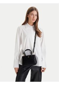 Calvin Klein Torebka Ck Mini Tote Crossbody LV04F3520G Czarny. Kolor: czarny. Materiał: skórzane #1