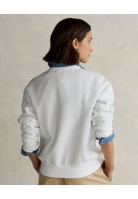 Ralph Lauren - RALPH LAUREN - Biała bluza z misiem Relaxed fit. Typ kołnierza: polo. Kolor: biały. Materiał: bawełna. Długość rękawa: długi rękaw. Długość: długie #3