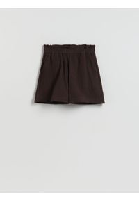 Reserved - Bawełniane szorty - ciemnobrązowy. Kolor: brązowy. Materiał: bawełna #1
