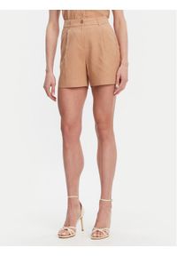 Gaudi Szorty materiałowe 511BD25038 Brązowy Regular Fit. Kolor: brązowy. Materiał: len, wiskoza #1