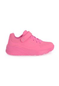 skechers - Buty do chodzenia dla dzieci Skechers Npnk Uno Lite. Zapięcie: rzepy. Kolor: różowy. Materiał: materiał, syntetyk, tkanina. Szerokość cholewki: normalna. Sport: turystyka piesza