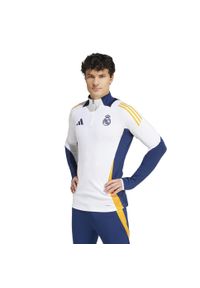 Adidas - Kurtka z dresu Real Madrid 2024/25. Kolor: biały. Materiał: dresówka