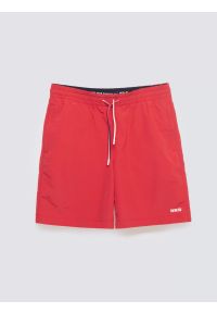 Big-Star - Szorty kąpielowe męskie czerwone Rafiw 603. Kolor: czerwony. Długość: długie #4