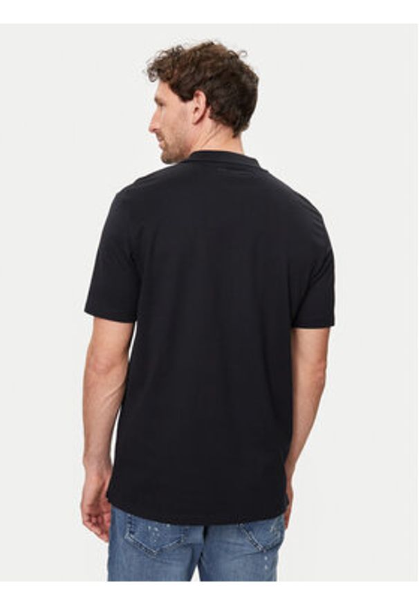 Karl Lagerfeld - KARL LAGERFELD Polo 745028 542232 Granatowy Regular Fit. Typ kołnierza: polo. Kolor: niebieski. Materiał: bawełna
