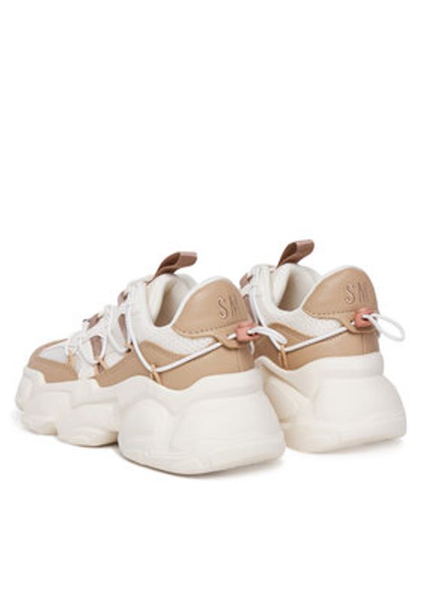 Steve Madden Sneakersy Spectator SM11002961 Beżowy. Kolor: beżowy. Materiał: materiał