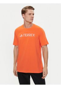 Adidas - adidas T-Shirt Terrex Classic Logo T-Shirt HY1694 Pomarańczowy Regular Fit. Kolor: pomarańczowy. Materiał: bawełna #1
