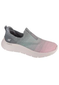 skechers - Buty sportowe Sneakersy damskie, Go Walk Flex - Cali Sunset. Kolor: różowy. Materiał: materiał, syntetyk. Sport: turystyka piesza