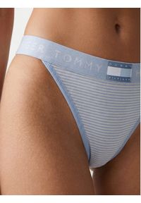 TOMMY HILFIGER - Tommy Hilfiger Stringi UW0UW06499 Niebieski jasny. Kolor: niebieski. Materiał: bawełna #3