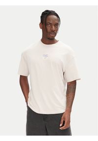 Jack & Jones - Jack&Jones T-Shirt Ames 12268471 Beżowy Relaxed Fit. Kolor: beżowy. Materiał: bawełna