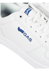 Gas Sneakersy "Kevin LTX" | GAM224210 | Kevin LTX | Mężczyzna | Biały. Kolor: biały. Materiał: skóra ekologiczna. Wzór: aplikacja #4