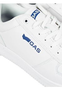 Gas Sneakersy "Kevin LTX" | GAM224210 | Kevin LTX | Mężczyzna | Biały. Kolor: biały. Materiał: skóra ekologiczna. Wzór: aplikacja