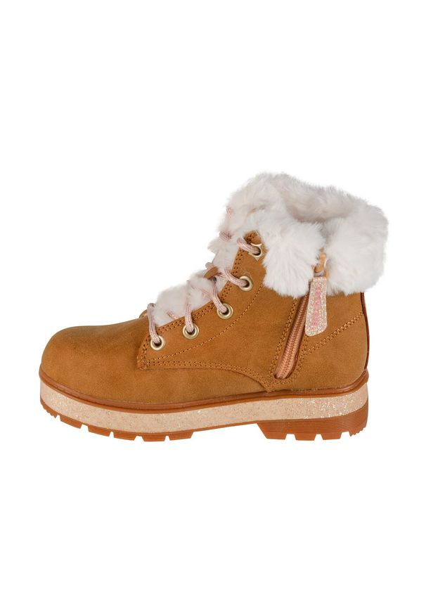 skechers - Buty zimowe dziewczęce, Street Glitz. Kolor: brązowy. Sezon: zima. Styl: street