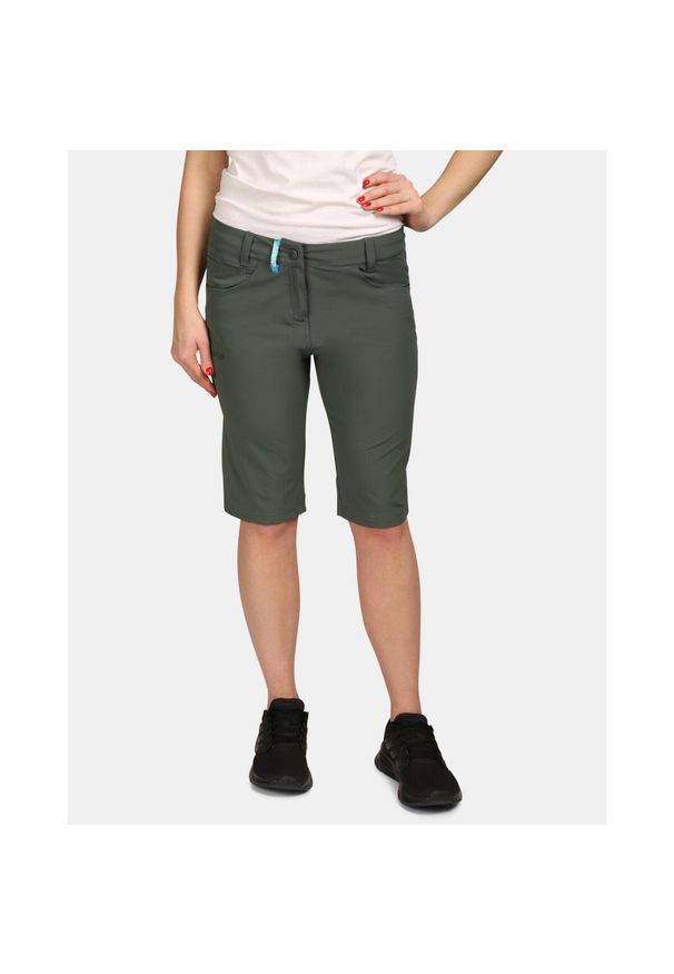 Damskie szorty outdoorowe Kilpi SYLANE-W. Kolor: zielony. Materiał: nylon. Sport: outdoor