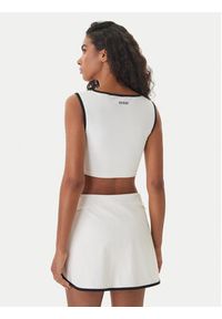 Guess Top V6GP09 K2999 Écru Slim Fit. Kolor: kremowy. Materiał: syntetyk #4