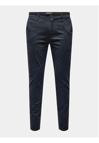 Only & Sons Chinosy Mark Luca 22028144 Granatowy Slim Fit. Kolor: niebieski. Materiał: bawełna #7