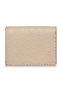 Ochnik - Beżowy skórzany portfel damski z ochroną RFID. Kolor: beżowy. Materiał: skóra #3