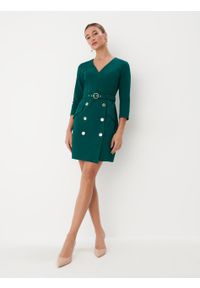 Mohito - Zielona sukienka mini z paskiem - Zielony. Kolor: zielony. Długość: mini #2