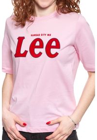 Lee - LEE T SHIRT DAMSKI TEE FROST PINK L43RAIMC 112109735 #6