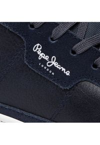 Pepe Jeans Sneakersy Barry Smart PMS30881 Granatowy. Kolor: niebieski. Materiał: skóra #5