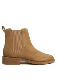Clarks Sztyblety Cologne Arlo 2 261747684 Beżowy. Kolor: beżowy. Materiał: zamsz, skóra #5