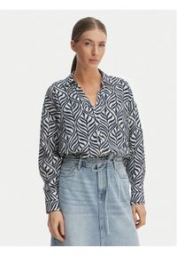 Vero Moda Koszula Josie 10315150 Granatowy Oversize. Kolor: niebieski. Materiał: wiskoza #1