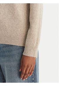 Vero Moda Sweter Doffy 10221006 Beżowy Regular Fit. Kolor: beżowy. Materiał: syntetyk #5