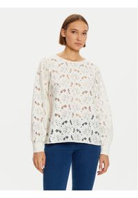 Fransa Bluzka Bonni 20614130 Écru Regular Fit. Materiał: syntetyk #1