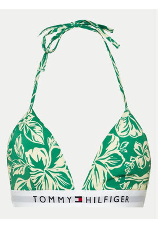 TOMMY HILFIGER - Tommy Hilfiger Góra od bikini UW0UW05367 Zielony. Kolor: zielony. Materiał: syntetyk