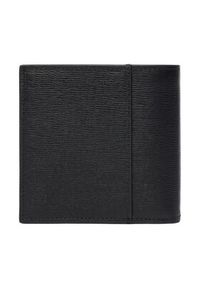Calvin Klein Duży Portfel Męski Saffiano Ew Slim Trifold W Card LV04D1075G Czarny. Kolor: czarny. Materiał: skóra