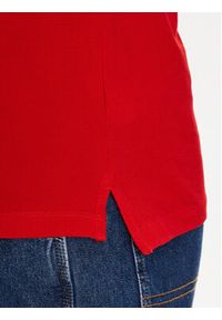 Tommy Jeans Polo DM0DM15940 Czerwony Slim Fit. Typ kołnierza: polo. Kolor: czerwony. Materiał: bawełna #3