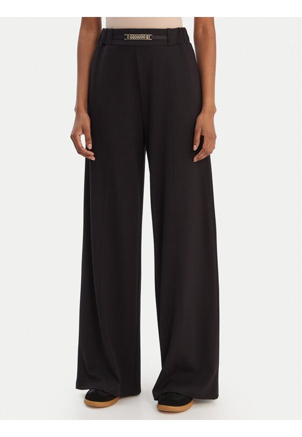 Liu Jo Sport Spodnie dresowe TA6026 JS182 Czarny Relaxed Fit. Kolor: czarny. Materiał: wiskoza