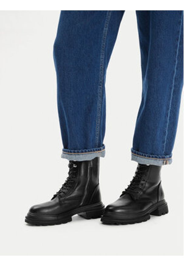 Jenny - JENNY Trzewiki CEO-HY66001-1 Czarny. Kolor: czarny. Materiał: syntetyk, materiał