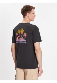 Quiksilver T-Shirt Pas Time Paradise EQYZT07252 Czarny Regular Fit. Kolor: czarny. Materiał: bawełna